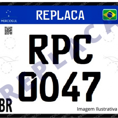 Placa moto c marca d'agua